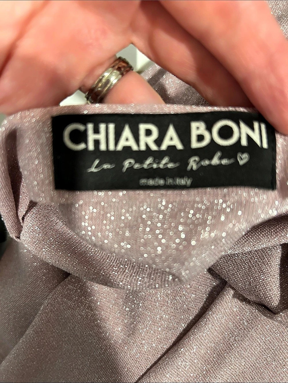 Chiara Boni Sparkle Wrap Blouse in Pink - Picture 6 of 9